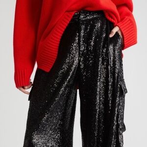 ALC SEQUINED MEGAN CARGO PANTS